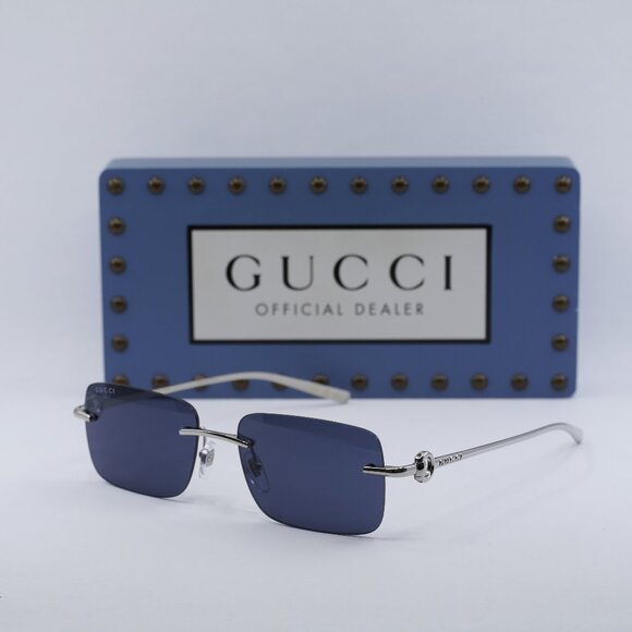 Final Price! Gucci GG1703S 003 Silver/Blue Sunglasses main image 10